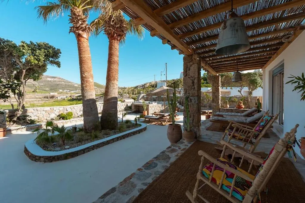 Villa Palm Beach Jacuzzi 200M From Beach Ftelia  0*, Ftelia (Mykonos) ギリシャ