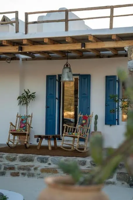 Villa Palm Beach Jacuzzi 200M From Beach Ftelia  0*, Ftelia (Mykonos)
